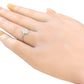 18K オーバル形状 ダイヤモンドリング 0.4ct