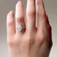18KWG Colorless D Natural Diamond Ring 1.099ct Marquise Cut