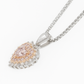 ピンクダイヤモンドネックレス ハート 1.194ct SI2 裏画像