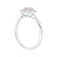ピンクダイヤモンドリング クッション 0.419ct SI1 裏画像