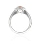 ピンクダイアモンドリング クッション 0.927ct VVS1 裏画像