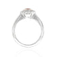 ピンクダイアモンドリング クッション 0.927ct VVS1 裏画像