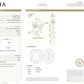 ピンクダイヤモンドリング鑑定書画像 クッション 0.97ct SI2 詳細