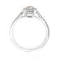 ピンクダイヤモンドリング クッション 0.735ct SI2 裏画像