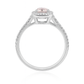 ピンクダイヤモンドリング クッション 0.735ct SI2 裏画像