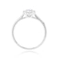 ピンクダイヤモンドリング クッション 0.811ct SI2 裏画像