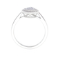ピンクダイヤモンドリング マーキス 0.54ct SI2 裏画像