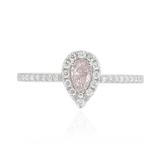 ピンクダイアモンドリング ペア 0.38ct SI1 画像