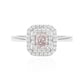 ピンクダイアモンドリング ラディアント 0.405ct SI2 画像