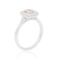 ピンクダイヤモンドリング ラディアント 0.405ct SI2 裏画像