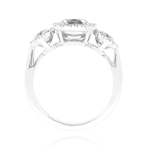 ピンクダイヤモンドリング ラディアント 1.878ct I1 裏画像
