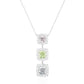 Green Diamond Necklace Ura Cushion 3色 ピンクとグリーンとブルー 1.557ct VS1&SI2