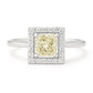 プリンセス イエローダイヤモンドリング - 1.009ct VVS2 画像
