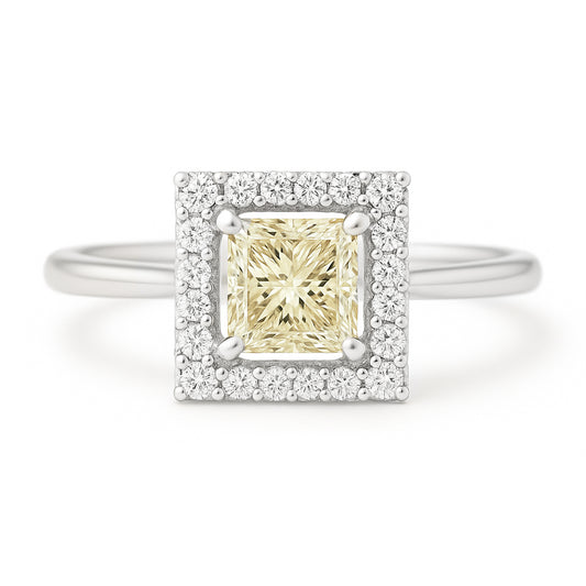 プリンセス イエローダイヤモンドリング - 1.009ct VVS2 画像