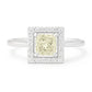 プリンセス イエローダイヤモンドリング - 1.009ct VVS2 画像