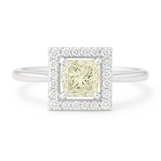 プリンセス イエローダイヤモンドリング - 1.009ct VVS2 画像