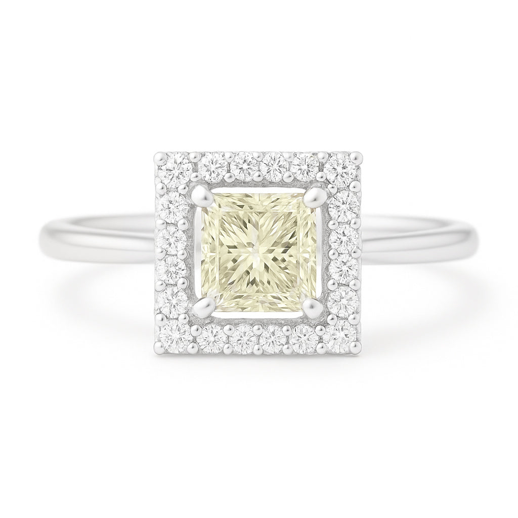 Princess Yellow Diamond Ring - 1.009ct