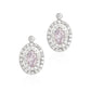 パープルダイアモンドピアス オーバル 0.838ct VS2 画像