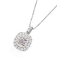 ピンクダイヤモンドネックレス クッション 0.71ct VS2 横画像