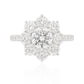 PT950 花柄 ダイヤモンドリング 2.128ct SI1 Colorless ラウンド 画像