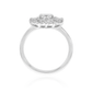 PT950 花柄 ダイヤモンドリング 2.128ct SI1 Colorless ラウンド 横画像