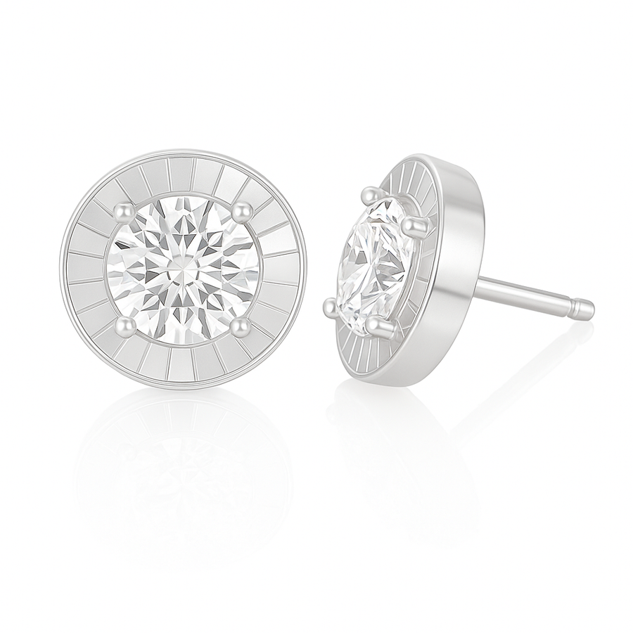 AU750 無色ダイヤモンドイヤリング 0.731ct ラウンド – Weiss AU750 無色ダイヤモンドイヤリング 0.731ct ラウンド – Weiss