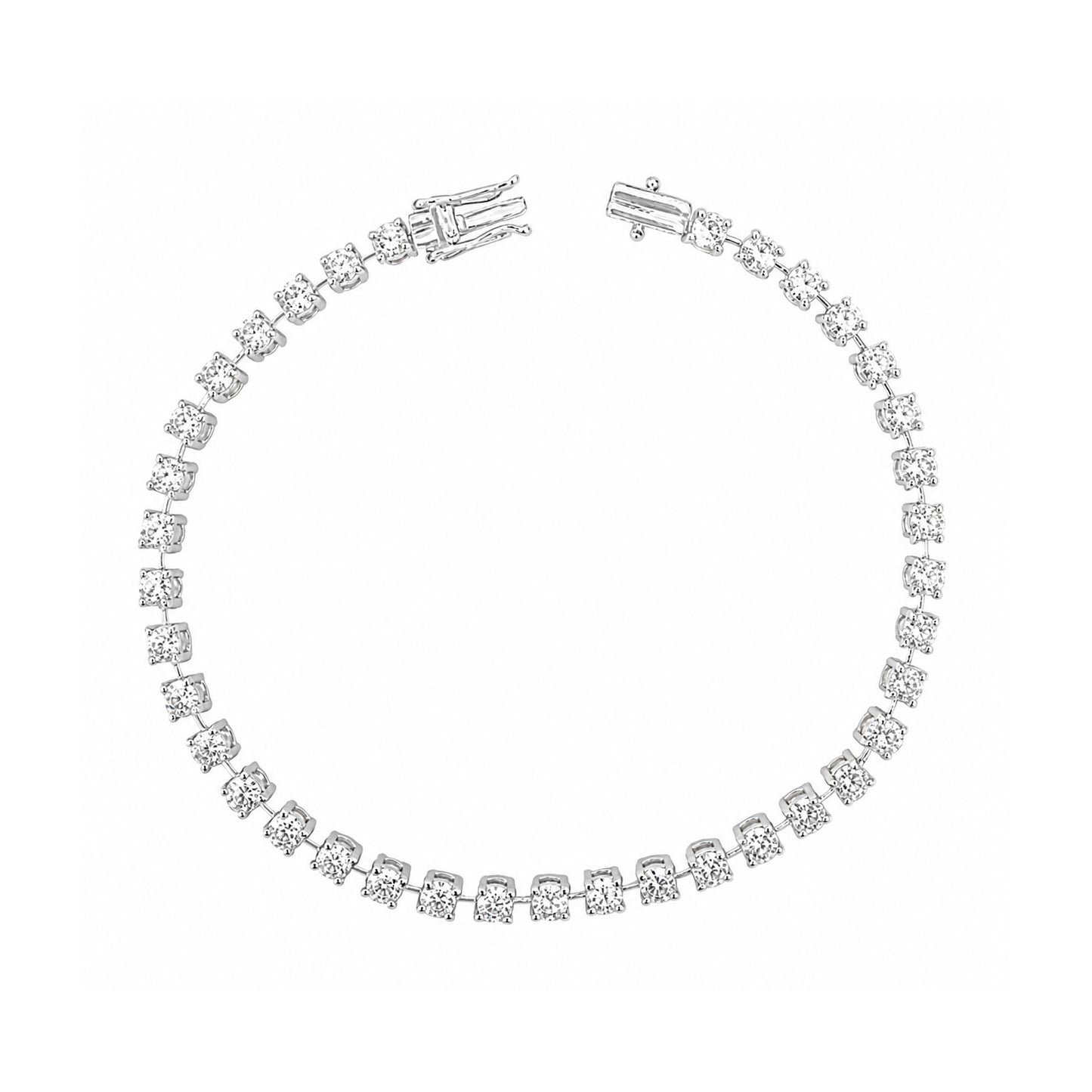 18KWG 天然ダイヤモンドブレスレット 3.02ct
