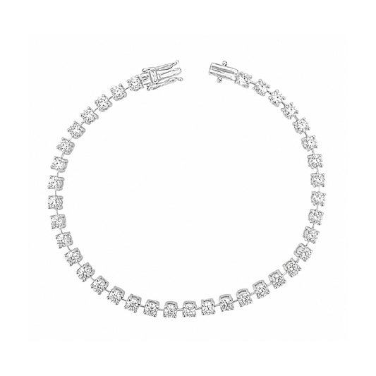 18KWG 天然ダイヤモンドブレスレット 3.02ct
