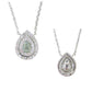 Mael Pear-Shaped Light Green Diamond Earrings 0.317ct Natural SI-2 CGL