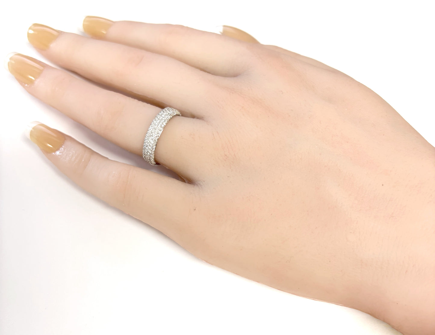 18K ダイヤモンドリング パヴェ 0.54ct