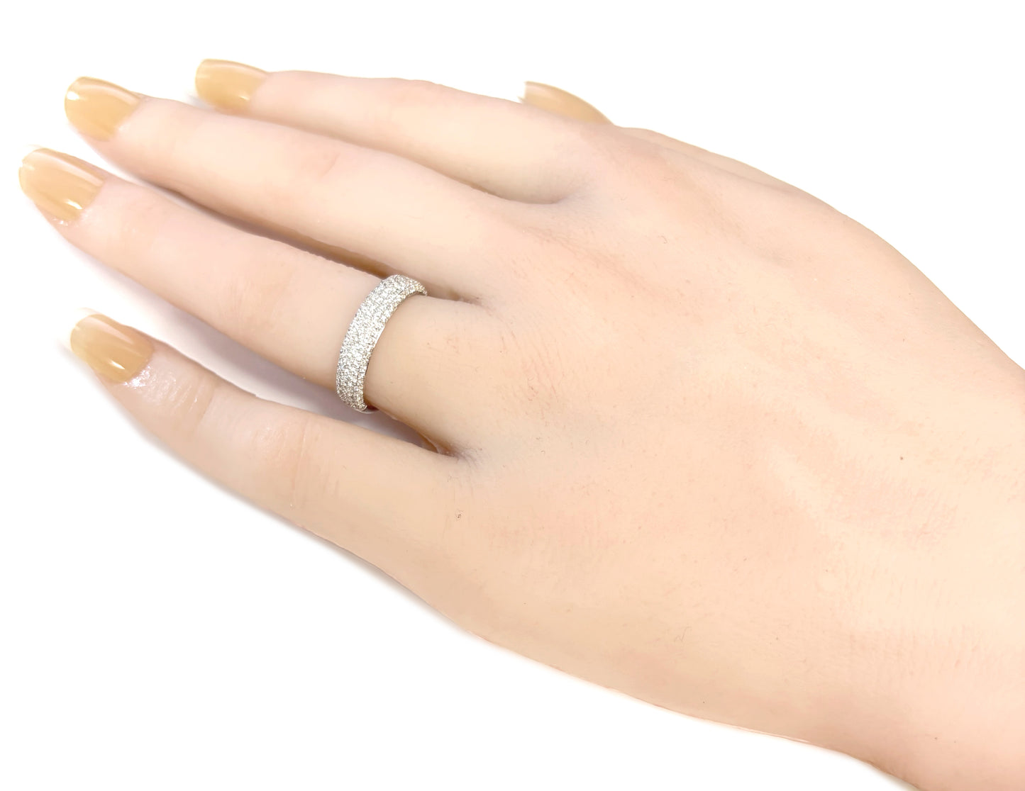 18K Diamond Ring Pave - 0.54ct