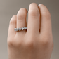 PT900 ダイヤモンドハートハーフエタニティリング 1.477ct