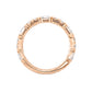 Round & Emerald-cut Diamond Eternity Ring - approx. 1.07ct