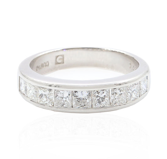 Nine Stones Princess Cut Diamond Ring - 1.02ct