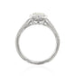 PT900 グリーンダイヤモンドリング ペアカット - 0.88ct