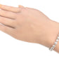 18K ダイヤモンドテニスブレスレット GJ VSI1-VSI2 11.354ct GGS鑑定書 着用画像