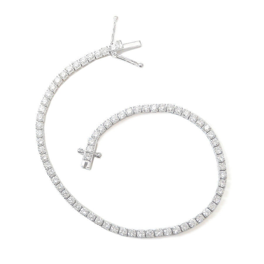 18K ダイヤモンドテニスブレスレット 2.78ct GGS鑑定書 画像