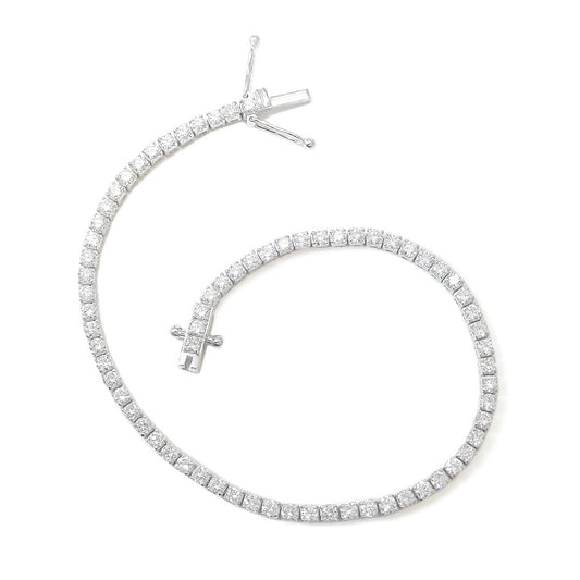18K ダイヤモンドテニスブレスレット 2.78ct GGS鑑定書 画像