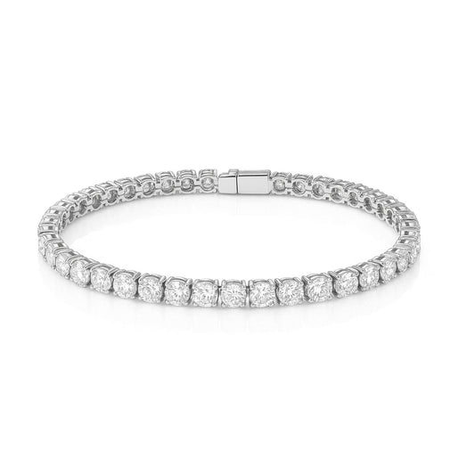 18K ダイヤモンドテニスブレスレット GH SI+ 3.8ct GGS鑑定書 画像
