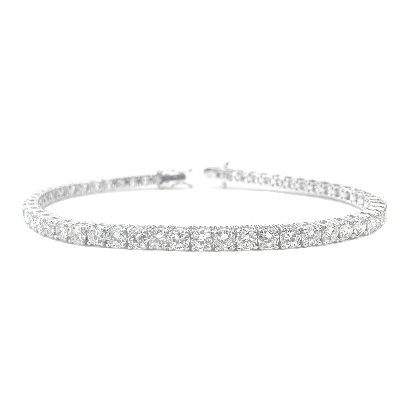 18K ダイヤモンドテニスブレスレット 5.71ct GGS鑑定書 画像