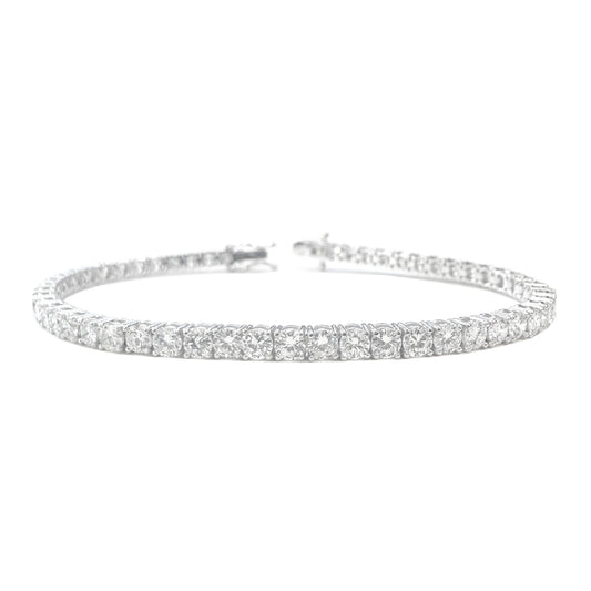 18K ダイヤモンドテニスブレスレット 5.71ct GGS鑑定書 画像