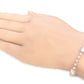 18K ダイヤモンドテニスブレスレット GH VVS1-VVS2 6.193ct GGS鑑定書 着用画像