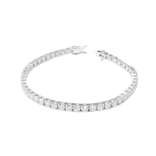 18K ダイヤモンドテニスブレスレット 7.37ct GH SI+
