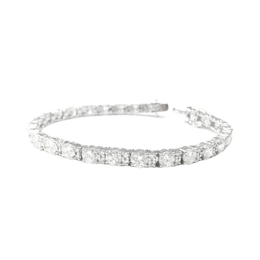 18K ダイヤモンドテニスブレスレット 9.625ct GJ SI1-SI2 画像