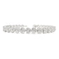 18K ダイヤモンドテニスブレスレット ハート形状 6.65ct GGS鑑定書 画像
