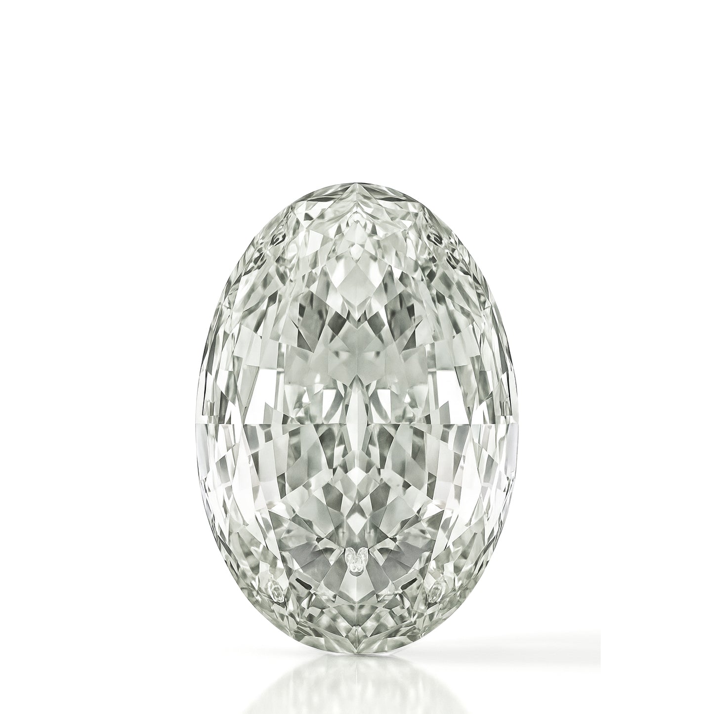 Natural Loose Diamond 1.09ct Light Green Oval