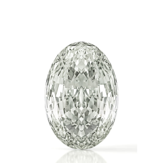 Natural Loose Diamond 1.09ct Light Green Oval