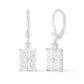PT900/14K Diamond Earrings Radiant-cut 2.28ct