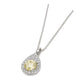 PT900 イエロー天然ダイヤモンド ペンダントネックレス 0.599ct Fancy Light Yellow SI1 ラウンド