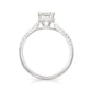 18K Emerald-cut Colorless Diamond Ring - 1.756ct